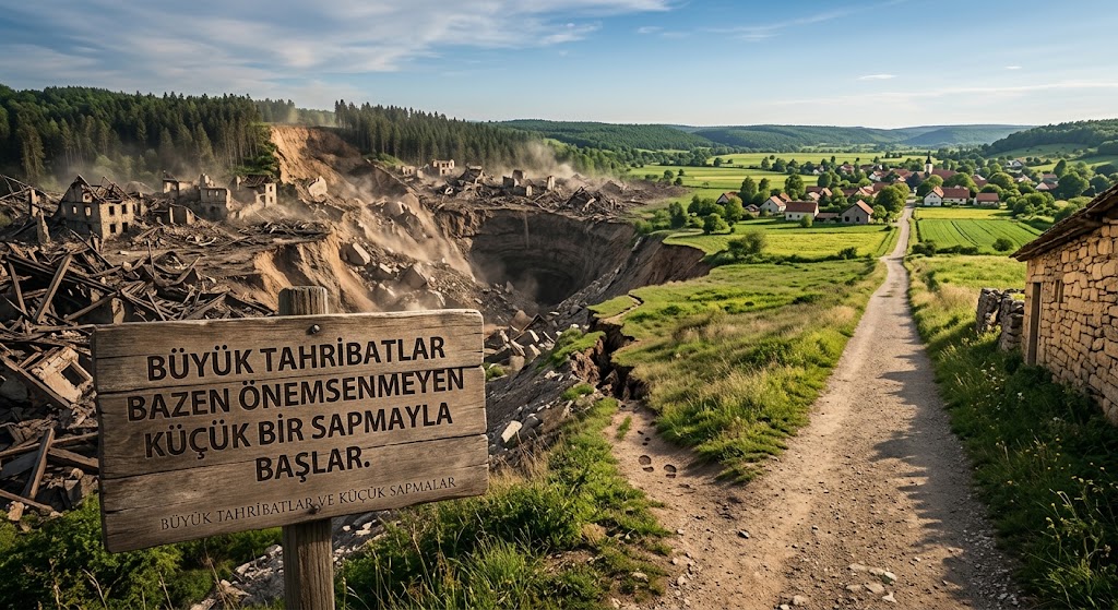 Büyük Tahribatlar, Bazen Önemsenmeyen Küçük Bir Sapmayla Başlar